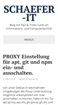 Mobile Screenshot of blog.schaefer-it.net